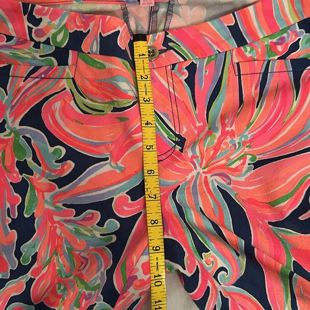 Lilly Pulitzer Kelly Ankle Pants in Resort Navy Banana Flambe Women’s Sz 8 - Picture 7 of 12